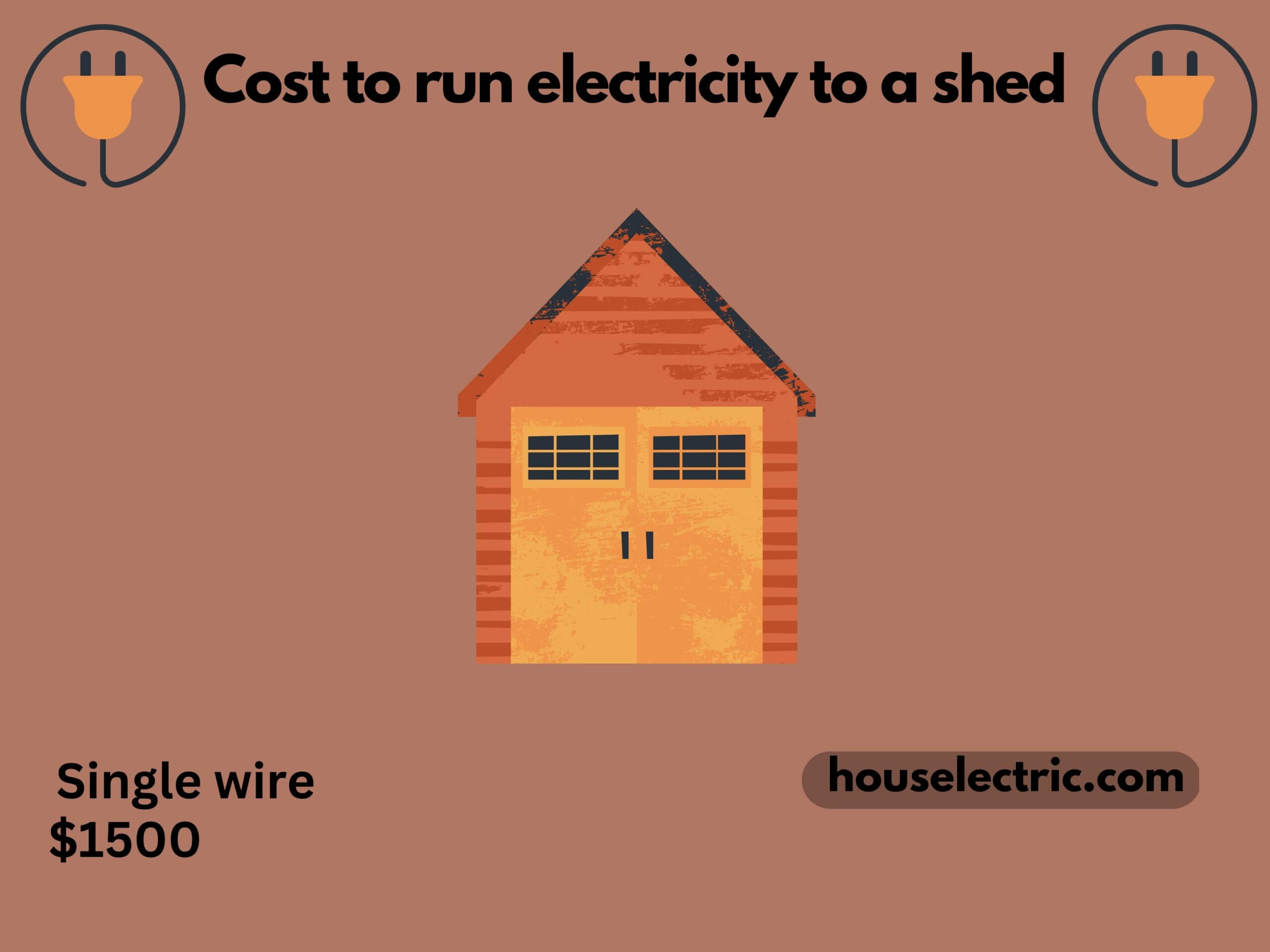 cost to run electricity to a shed