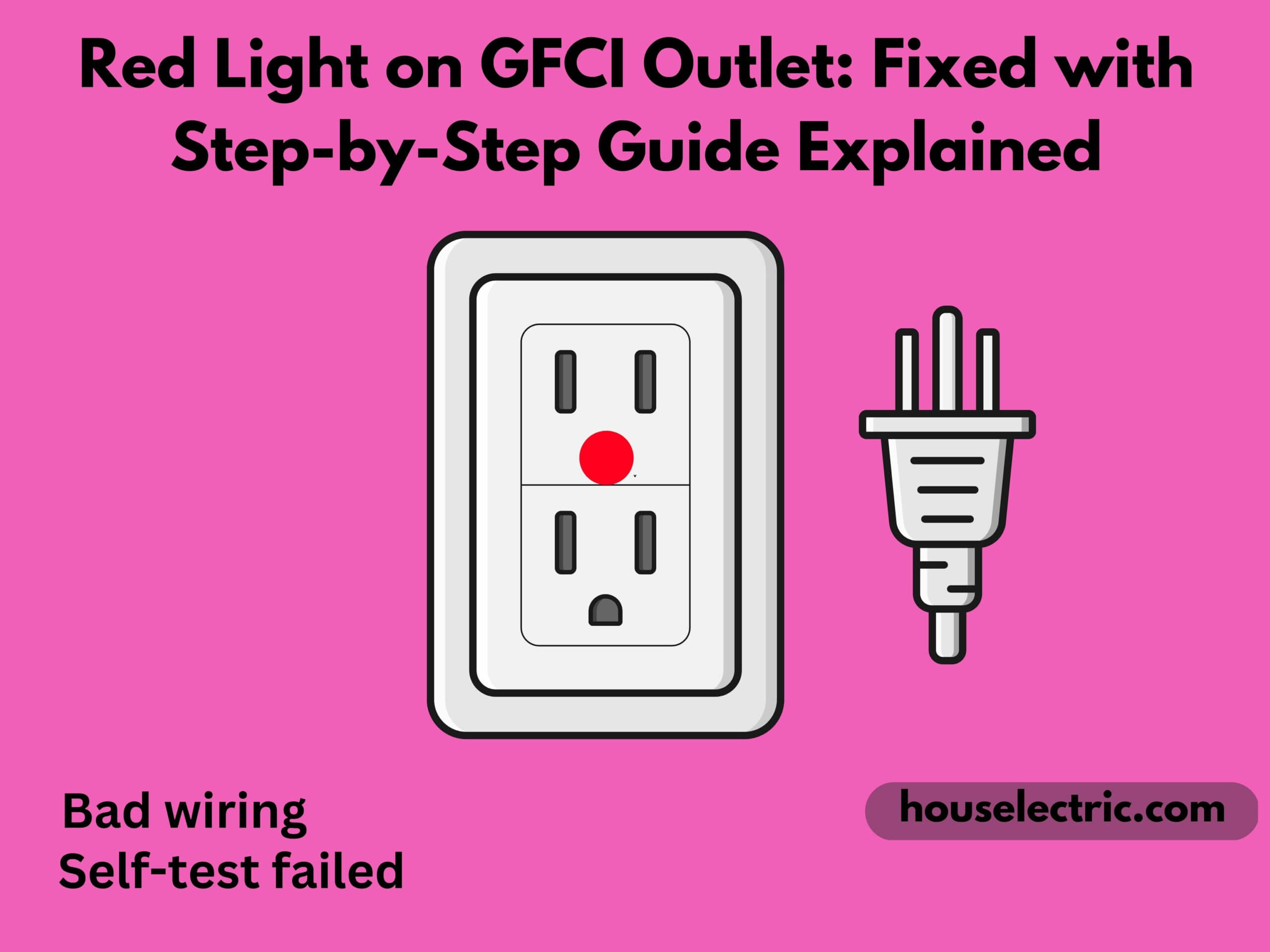 Red Light on GFCI Outlet